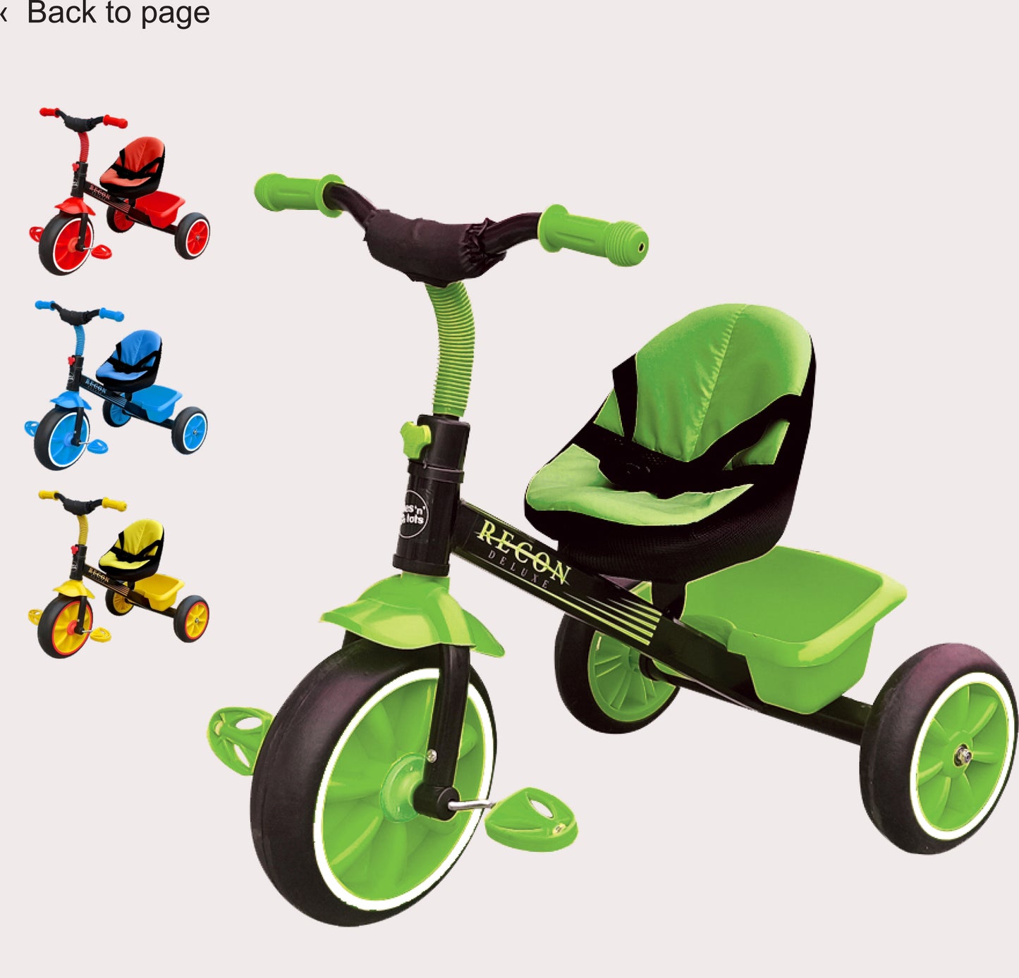 TR-917 Cushioned Seat with seat Belt Tricycle