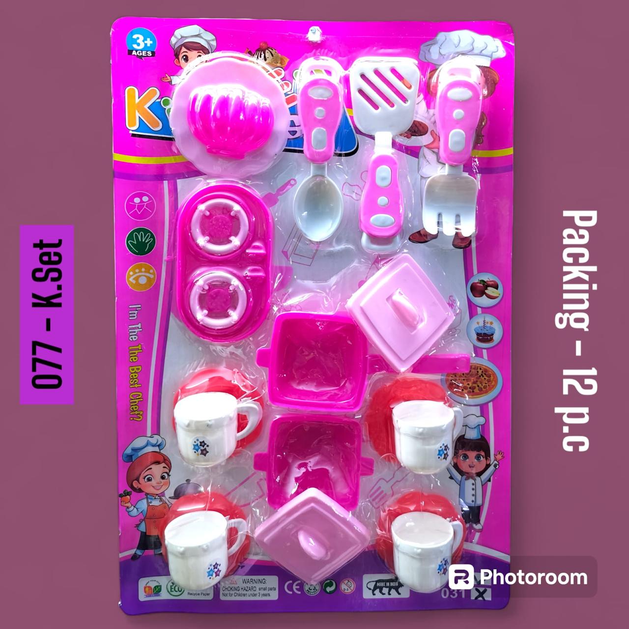 077 Kitchen Set, 12 pcs packing