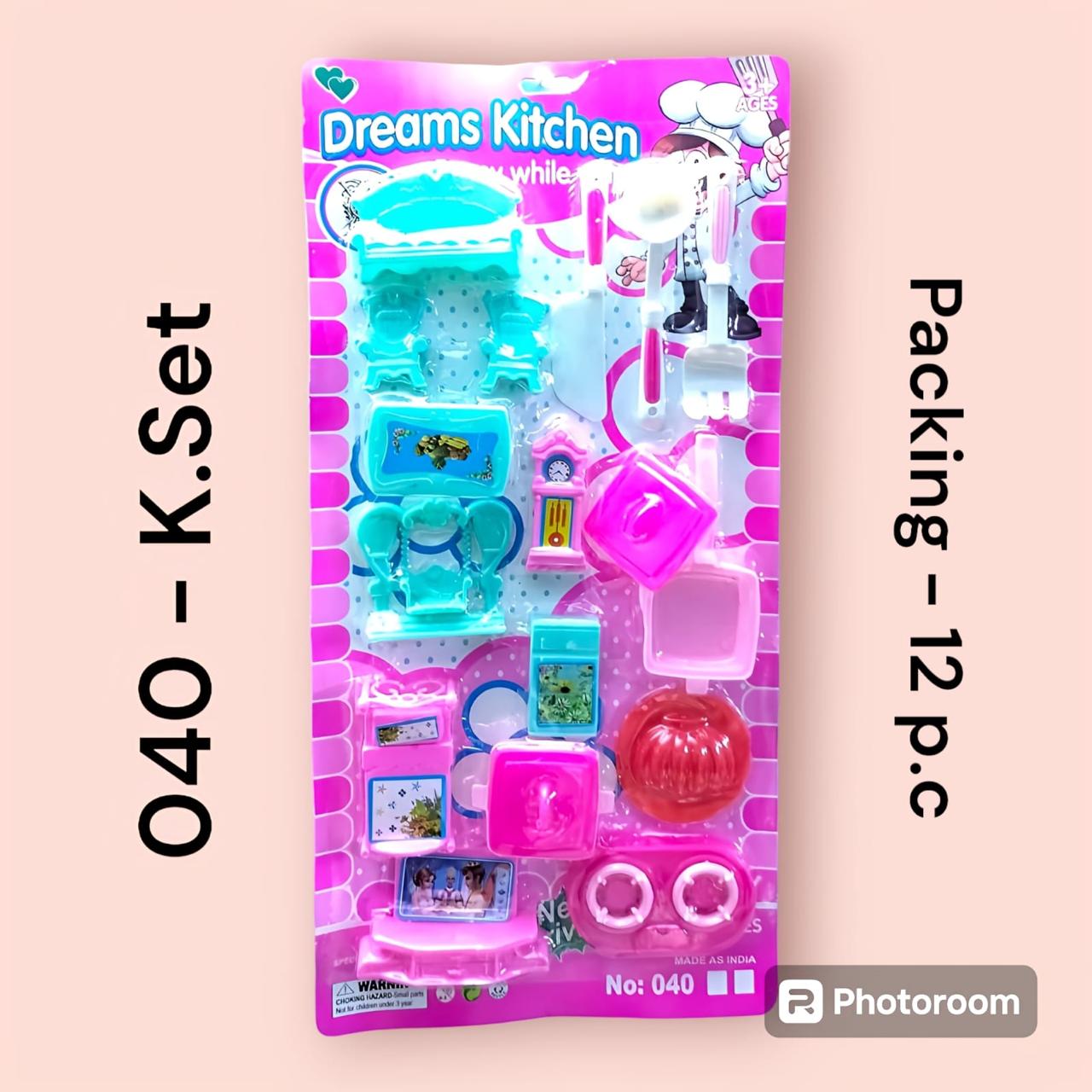 040 Kitchen Set, 12 pcs packing