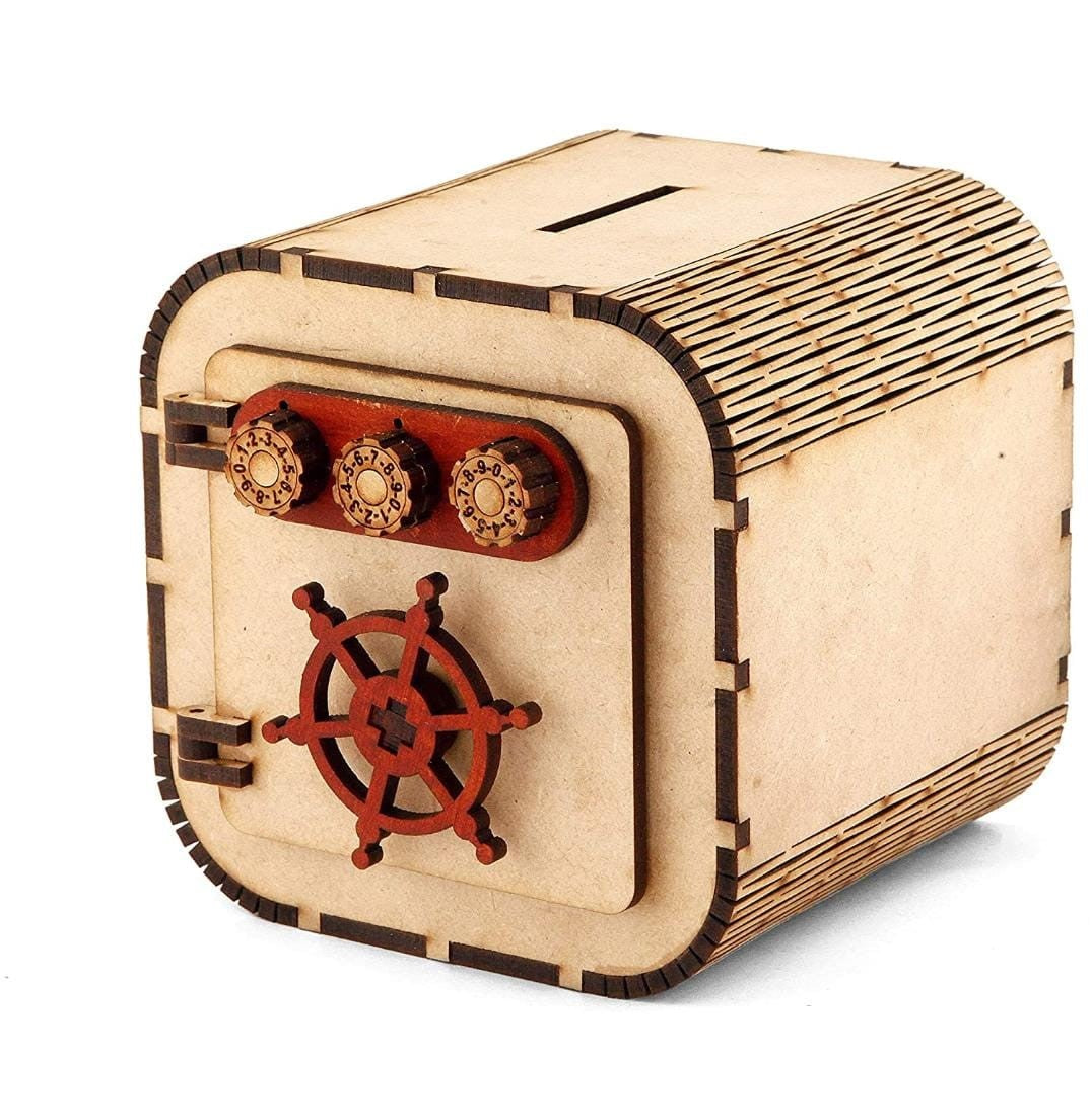 Wooden serial based coin bank