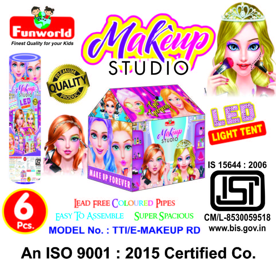 Makeup studio tent house (Round LED)