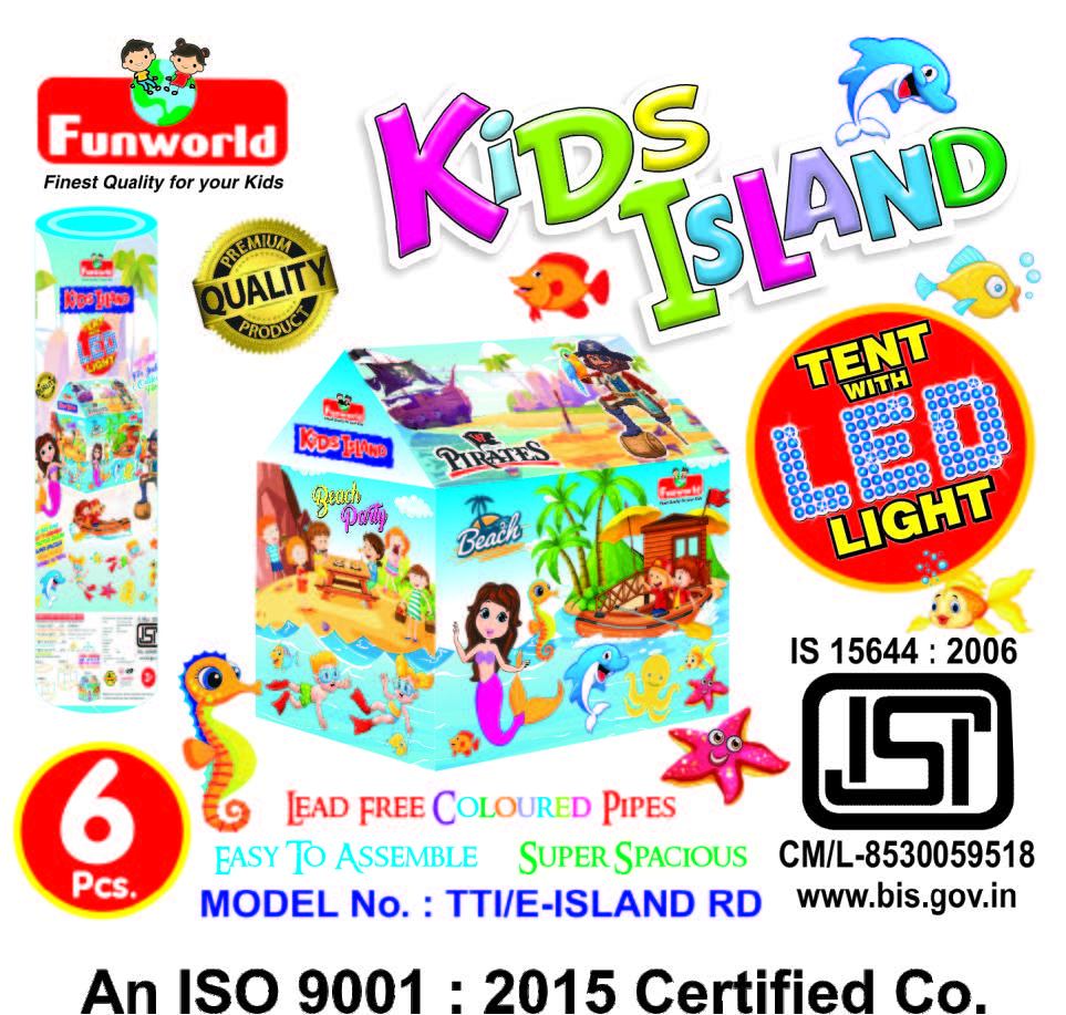 Kids Island tent house (Round LED)