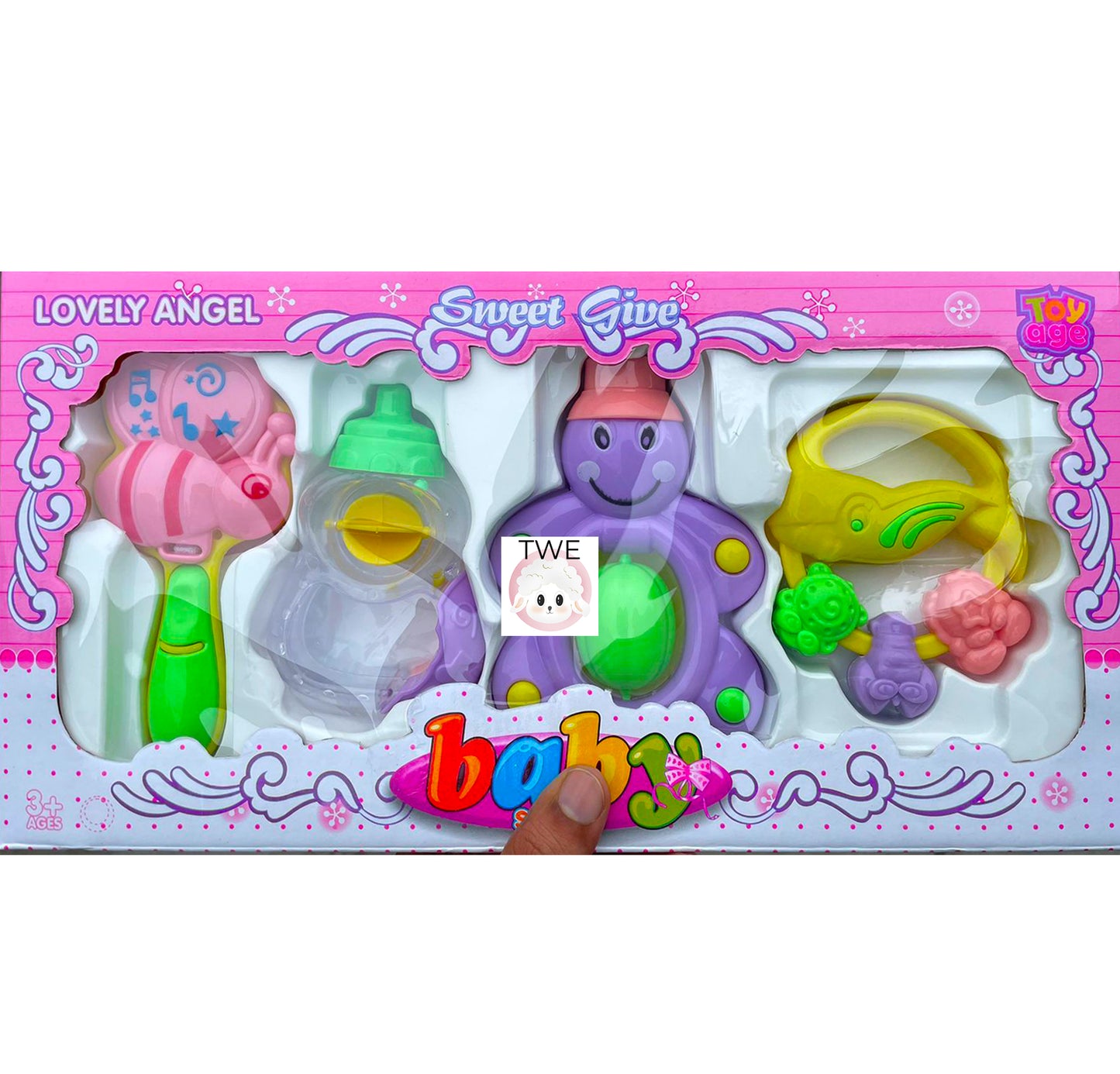 Rattle 4 pcs Box Packing