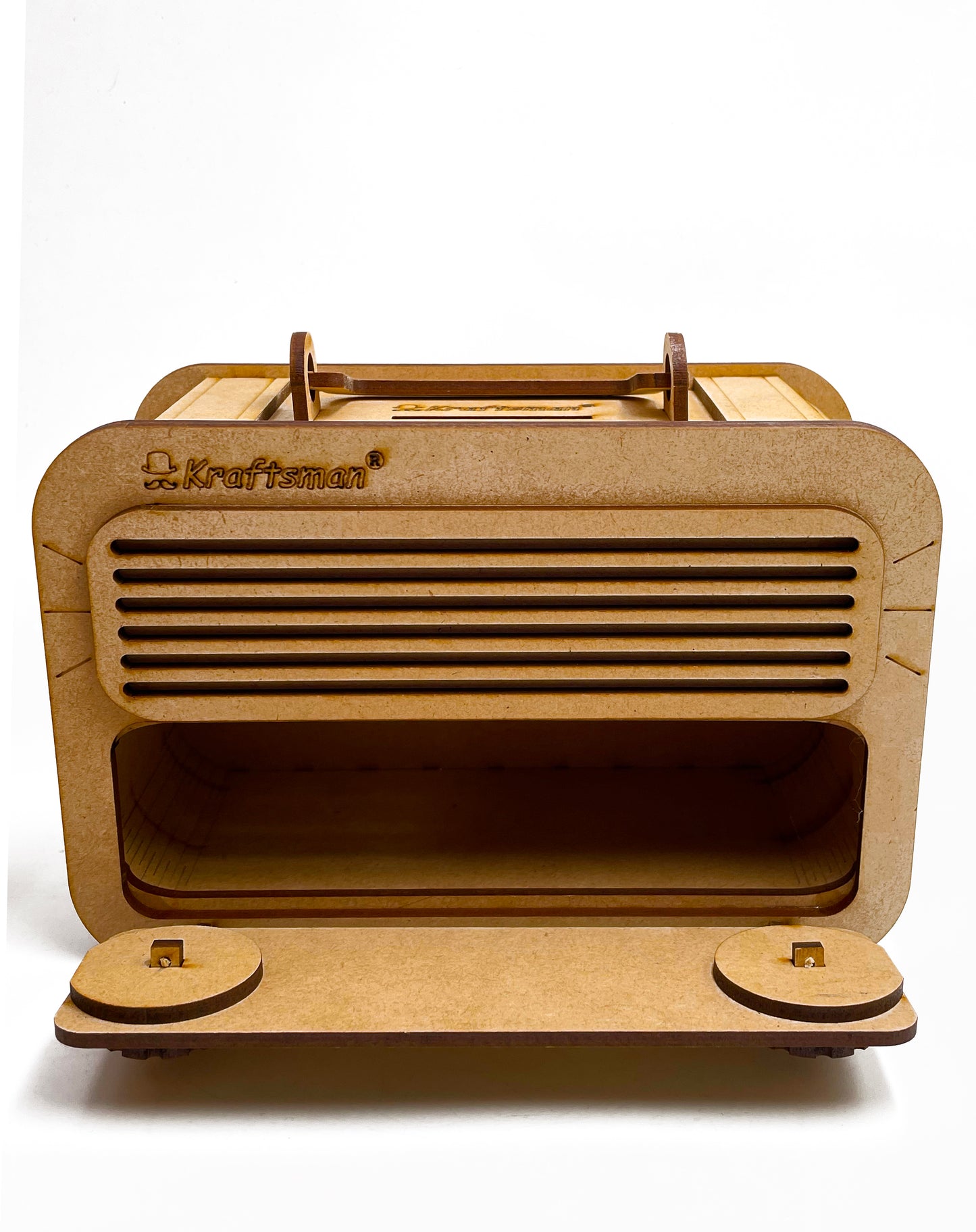 Kraftsman wooden radio locker coin bank