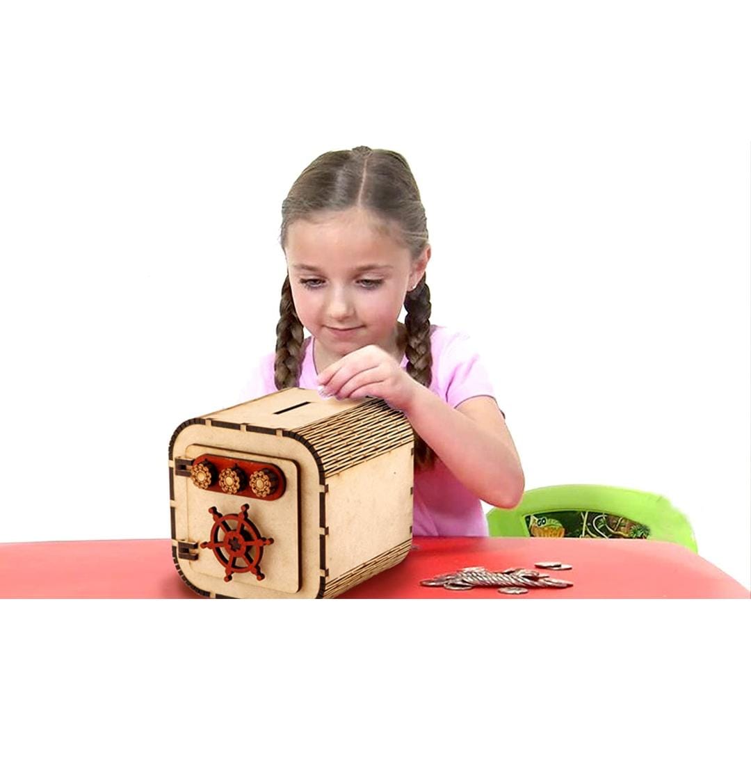 Wooden serial based coin bank