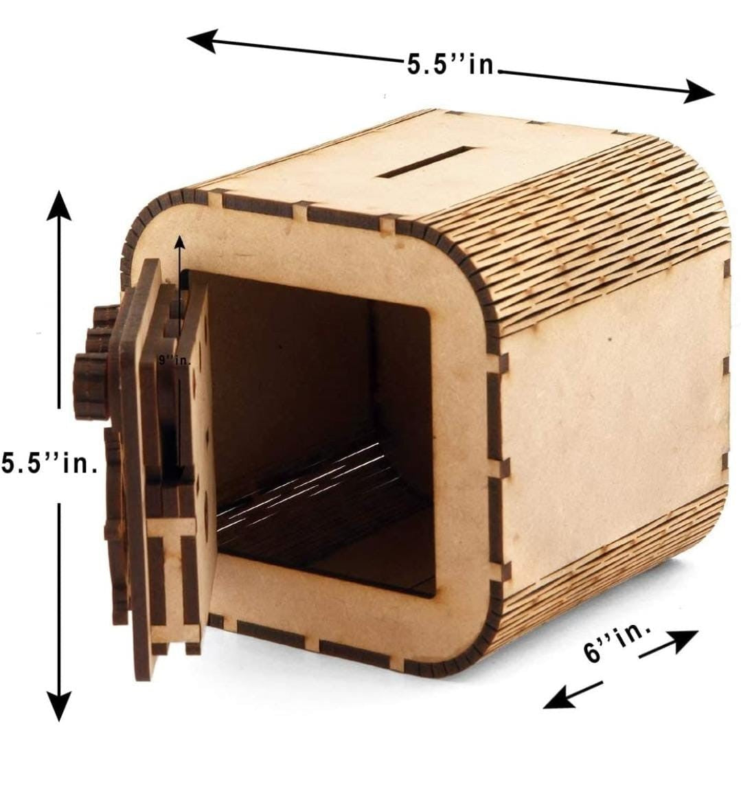 Wooden serial based coin bank