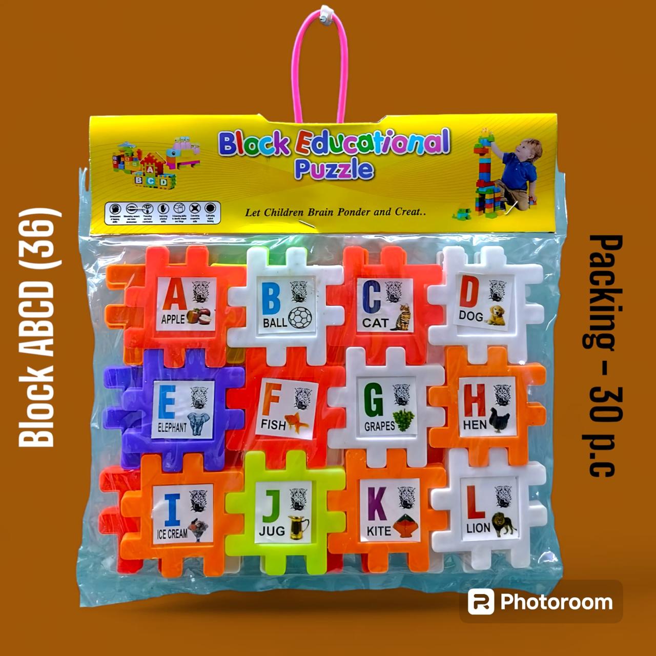 Block ABCD, 36 Pcs packing, 30 pcs packing