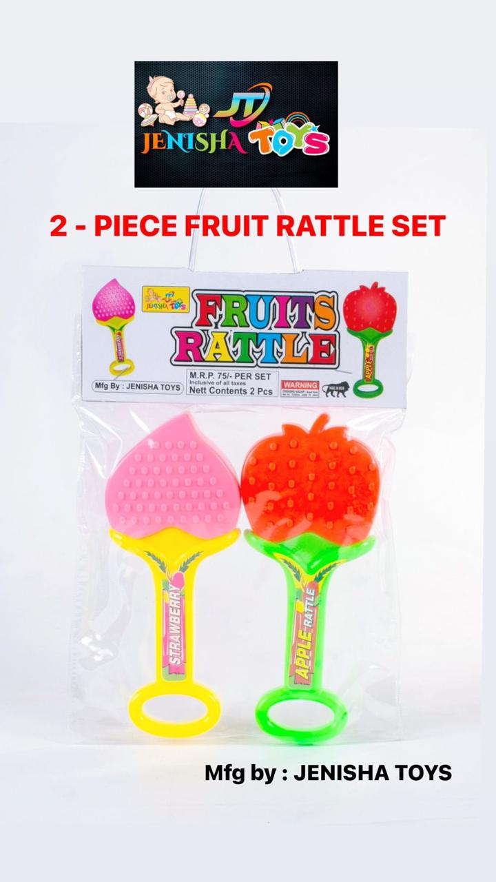 2 pcs Fruit Rattle