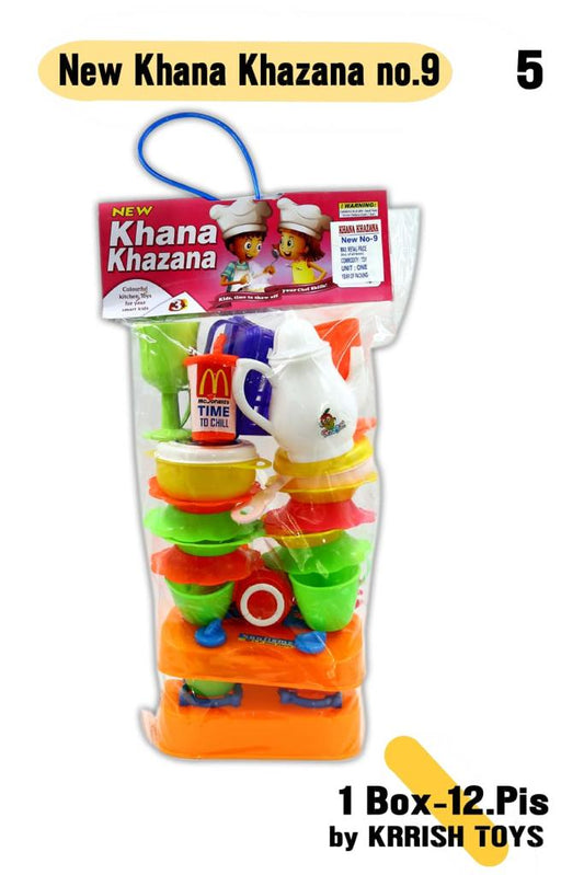 Krrish Toys Khaana Khazana 9 Kitchen Set