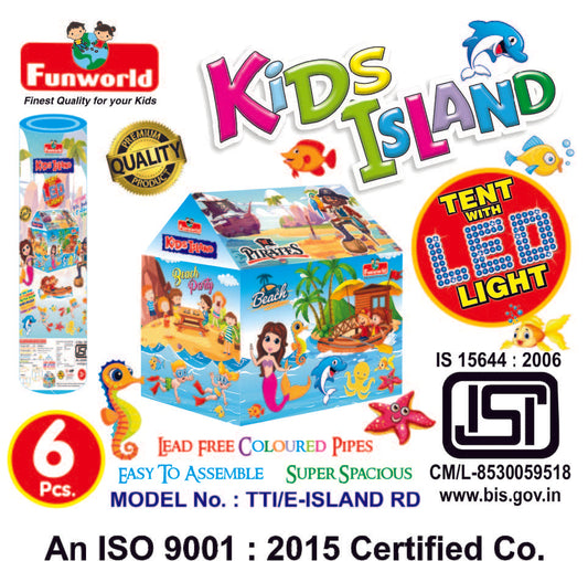 Kids Island tent house (Round LED)