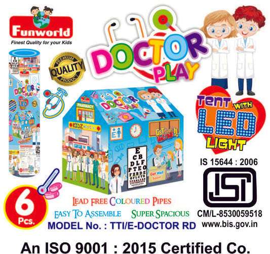 Doctor play tent house (Round LED)