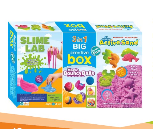 Ekta 3 in1 Big creative box Bouncing balls
