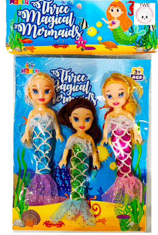 3 Magical Mermaids Doll