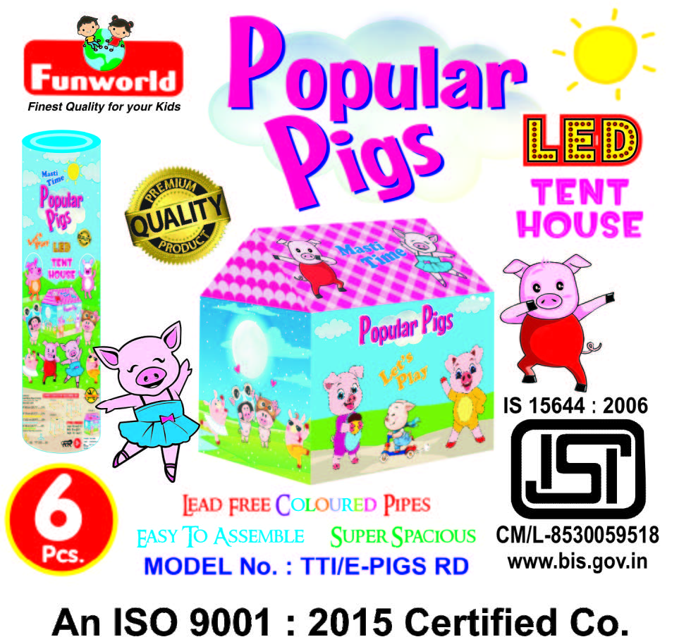 Popular pigs tent house (Round LED)