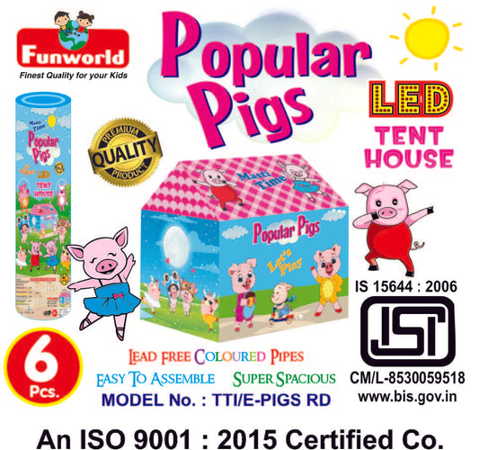 Popular pigs tent house (Round LED)